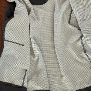 Taylor Stitch Charcoal and Cream Textured Sweatshirt